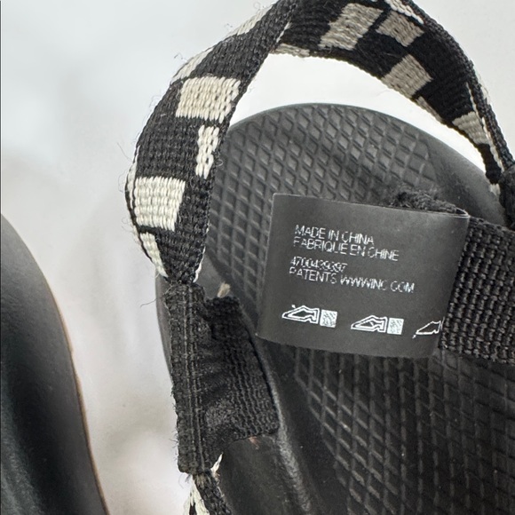 CHACO ZX/2 Classic Womens Black and White Nylon Sandal J107214 size 8 eur 39 - Picture 12 of 14